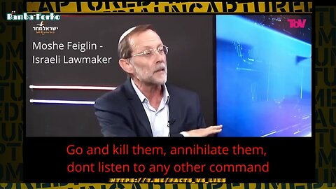 'DESTROY, ANNIHILATE, KILL' - Israeli lawmaker Moshe Feiglin calls for genocide on national TV