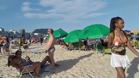 🇧🇷 Copacabana Beach, Rio de Janeiro 🔥 walking tour