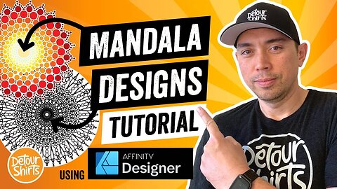 Mandala Art Step by Step Tutorial in Affinity Designer | How to Draw Mandala Lines & Mandala Dotted