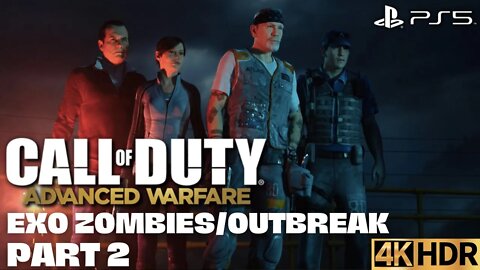 COD Advanced Warfare Exo Zombies on Outbreak Part 2 | PS5, PS4 | 4K HDR (No Commentary Gameplay)