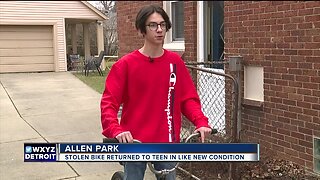 Stolen bike returned to teen in like new condition