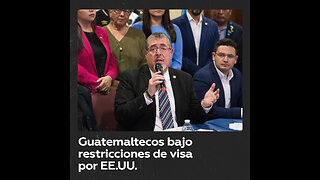 EE.UU. anuncia restricciones de visa a diputados de Guatemala