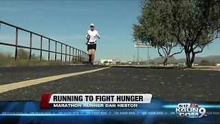 Dan Heston runs to fight hunger