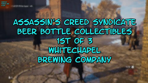 Assassin's Creed Syndicate Beer Bottle Collectible 1st of 3 Whitechapel Brewing Company