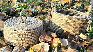 DIY jute basket in 15 minutes