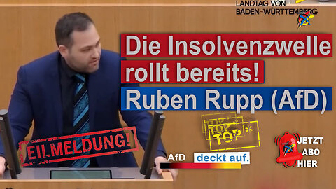 DIE INSOLVENZWELLE ROLLT BEREITS! - RUBEN RUPP (AFD)