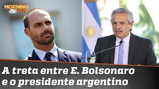 Eduardo Bolsonaro x Presidente argentino