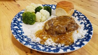 Salisbury Steak Baked Or Fried (Quick Version - Recipe Only) The Hillbilly Kitchen