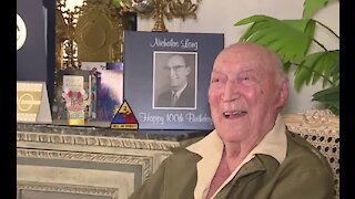 Las Vegas WWII veteran celebrates 100th bithday