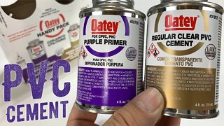 Oatey PVC Purple Primer and Cement Handy Pack Unboxing