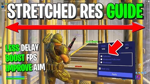 How To Get A STRETCHED RESOLUTION In Fortnite!✅(Stretched Res On Any PC)