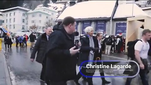 Christine Lagarde, president of the European Central Bank Refuses To Answer Question