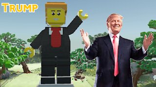 Lego Worlds: Donald Trump statue!!!