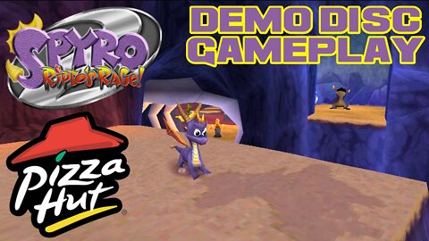 Spyro 2: Ripto's Rage! - Pizza Hut Demo Disc - PlayStation Gameplay 😎Benjamillion