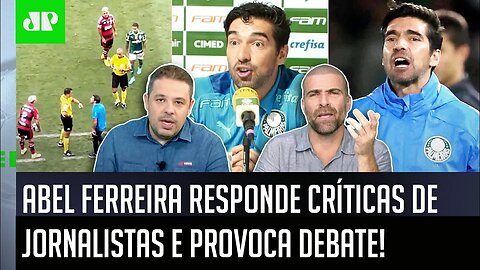 "ISSO foi UM ABSURDO mesmo! O Abel TEM RAZÃO em..." Resposta a JORNALISTAS gera DEBATE no Palmeiras!