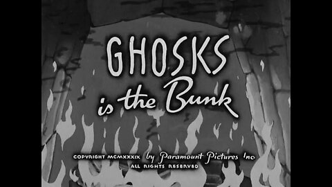 Popeye The Sailor - Ghosks Is The Bunk (1939)