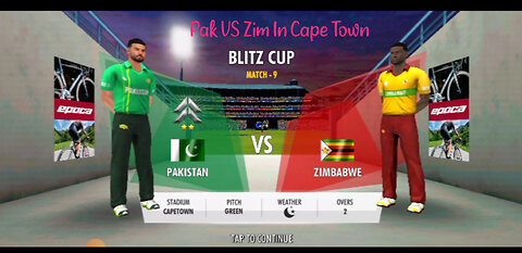 Blitz Tournament Match 9 Pakistan VS Zimbabwe wcc3 game play