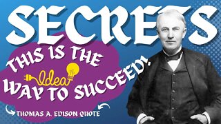Thomas A Edison Motivational Quote│Way To Succeed. 🔥💪│Short Video│#quote #motivationalvideo