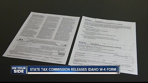 Idaho State Tax Commission releases state W-4 form to aid in federal tax code change updating