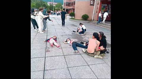 BREAKING: China, a woman stormed into a local school and stabbed several children to death