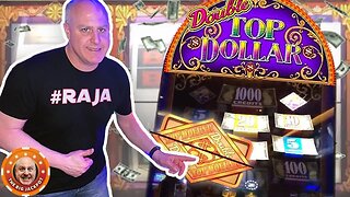 💰HIGH LIMIT 3 REEL💰 $50 Spin WIN$ on Double Top Dollar Slots 🎰 | Raja Slots