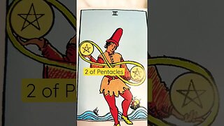 2 of Pentacles #shorts #learntarot