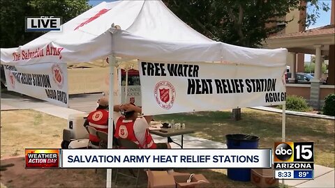 Salvation Army speaks about heat relief stations as summer temps heat up