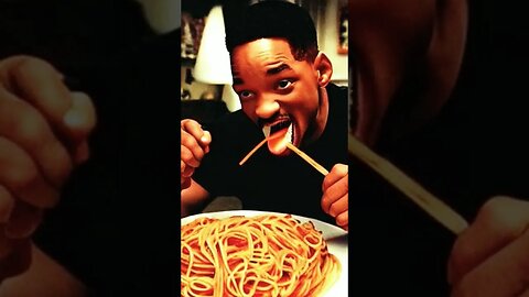 AI generated Will Smith eating spaghetti