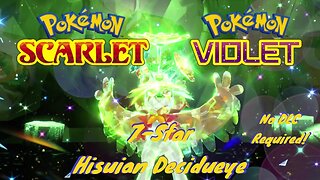 Pokémon Scarlet/Violet: 7-Star Hisuian Decidueye Terra Raid SOLO (No DLC)
