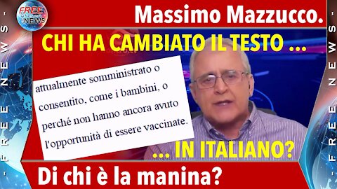 Massimo Mazzucco: di chi è la manina che ha cambiato il regolamento europeo?