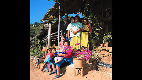 Home stay in Lisu hill tribe village Chiang Mai Thailand