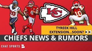 Tyreek Hill Contract Extension Coming SOON? Chiefs Re-Sign Chad Henne + Justin Reid Contract Details