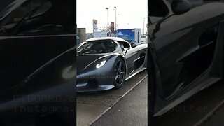 1600 HP Brutal acceleration Koenigaegg Jesko Absolut Magma rippinfmg up the tarmac in Valhall Park