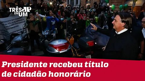 Bolsonaro recebe homenagens e vaias durante passagem na Itália