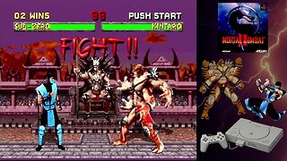 Mortal Kombat II (Sony PlayStation) - Sub-Zero vs. Kintaro