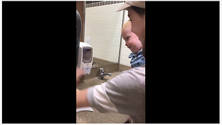 Baby things automatic paper towel dispenser is hilarious