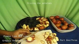 Cooking Chicken and Potatoes part one