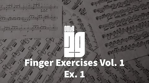 Master Your Piano Skills with Finger Exercises Vol. 1 - Ex. 1 - Piano Sheet Series