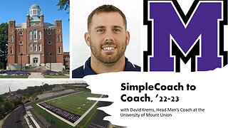 A SimpleCoach to Coach Interview with David Krems, Head Men's Coach at the @universitymountunion