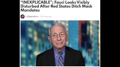 “INEXPLICABLE”; Fauci Looks Visibly Disturbed After Red States Ditch Mask Mandates