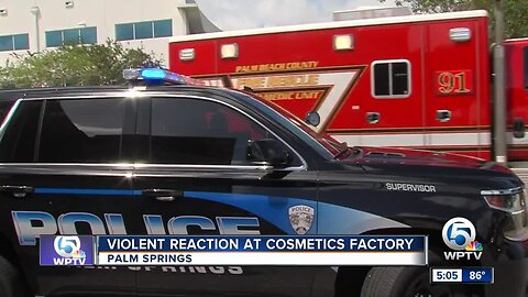 1 hurt during chemical reaction at a Palm Springs company