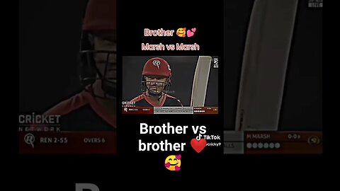 Brother vs brother 🥰❤️❤️🥰Marsh #youtubeshorts #cricket #batsman #cricketplayer #ipl vs Marsh