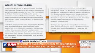 Tipping Point - President of AHA Goes Into Full Grovel Mode After Criticizing 1619 Project