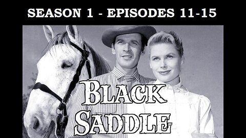 BLACK SADDLE Gunfighter Clay Culhane Turns to Being a Lawyer, Season 1, Eps 11-15 WESTERN TV SERIES