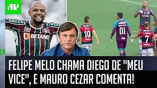 VEJA o que Mauro Cezar achou da PROVOCAÇÃO de Felipe Melo a Diego Ribas no Fla-Flu!