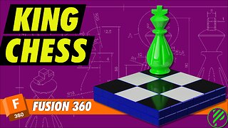 #51 King Chess | Fusion 360 | Pistacchio Graphic