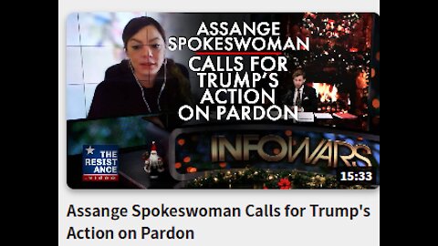 Assange Spokeswoman Calls for Trump's Action on Pardon