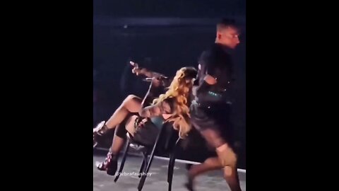 Man In High Heels Wipes Out, Takes Madonna With Him