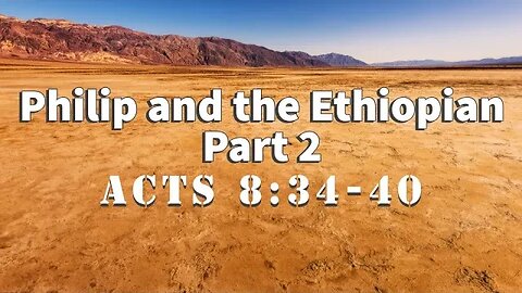 ECF Live Stream | Philip and the Ethiopian ACTS 8:34-40| Nina Salinas | 03.05.2023
