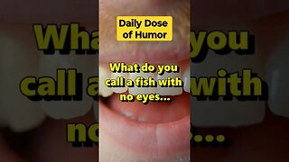 "What do you call a fish with no eyes..." #shorts #Funny #Subscribe